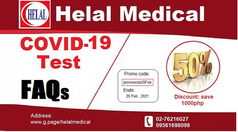 Helal covid-19 Test FAQs