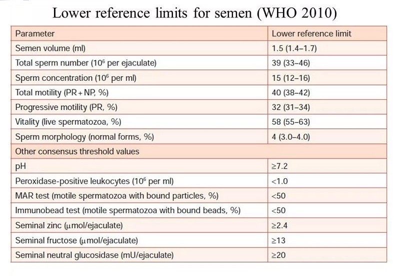 Male infertility causes and semen Frequently Asked Questions