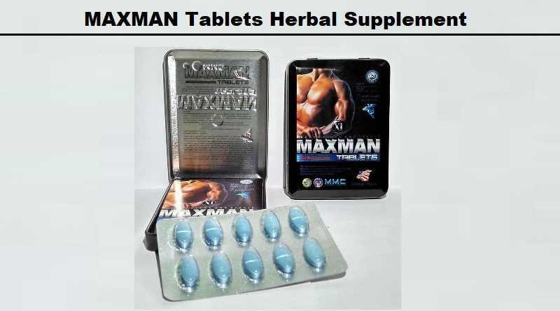 MAXMAN Tablets Herbal Supplement