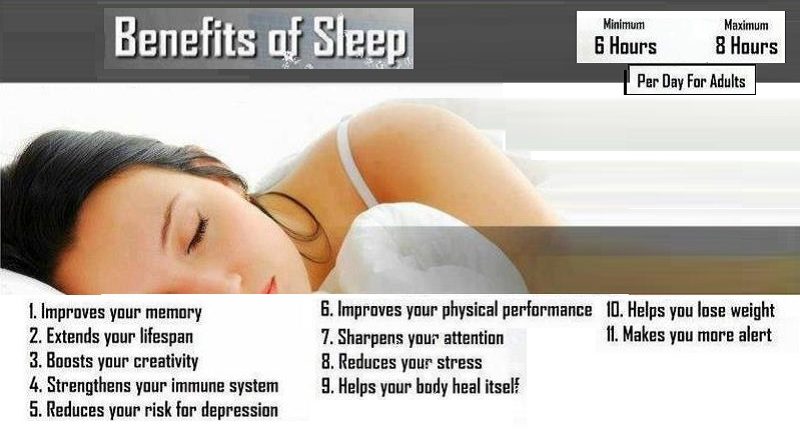 Benefits of sleep
