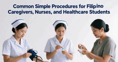 Common Simple Procedures for Filipino Caregivers, Nurses, and Healthcare Students