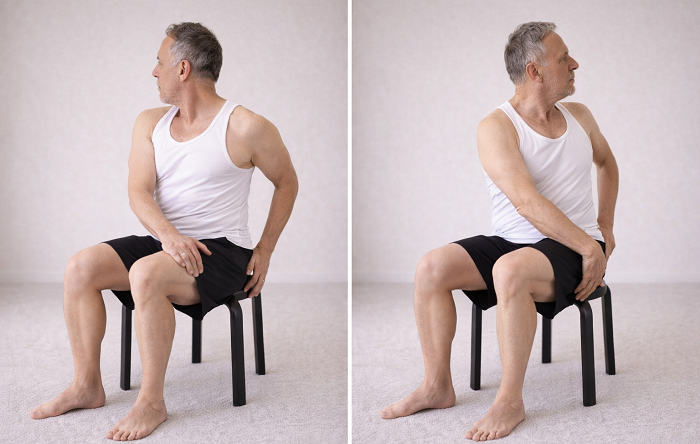 Seated Lower Back Rotation